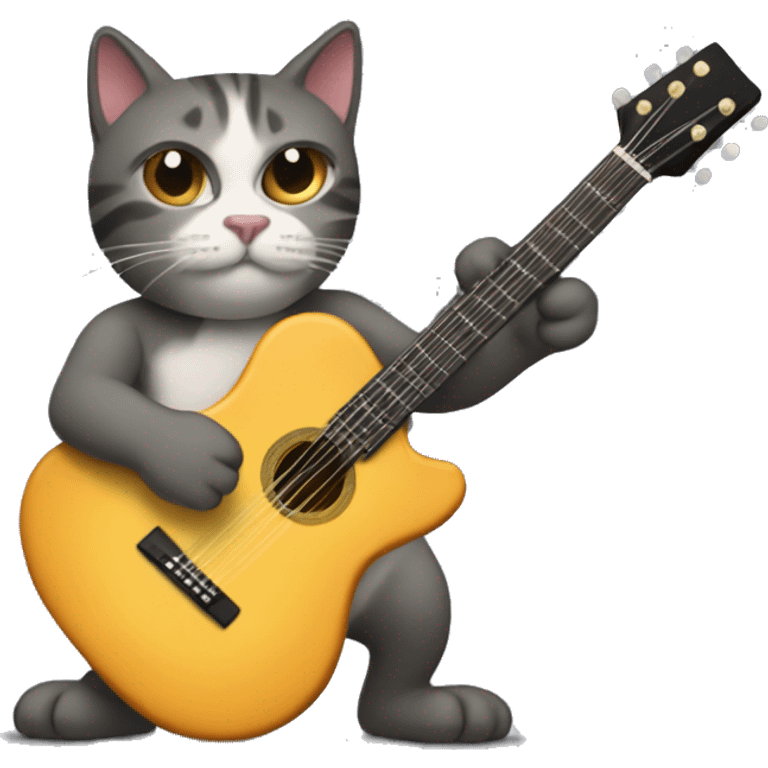 gato tocando guitarra  emoji