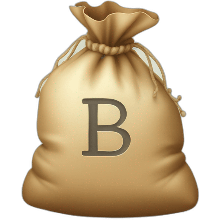 Money bag with letter ₸ in the center of the bag emoji