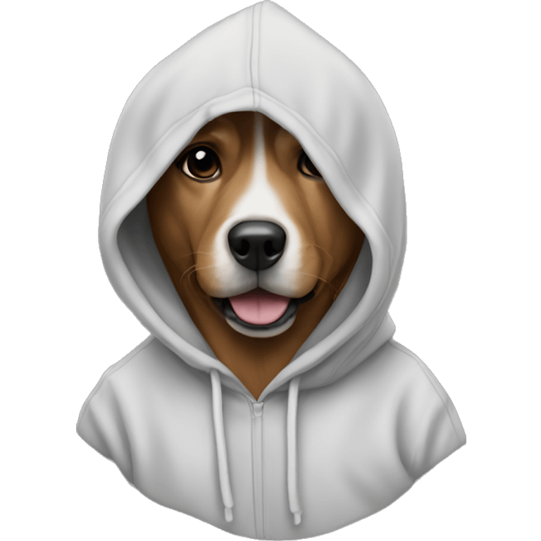 Dog with hoodie emoji