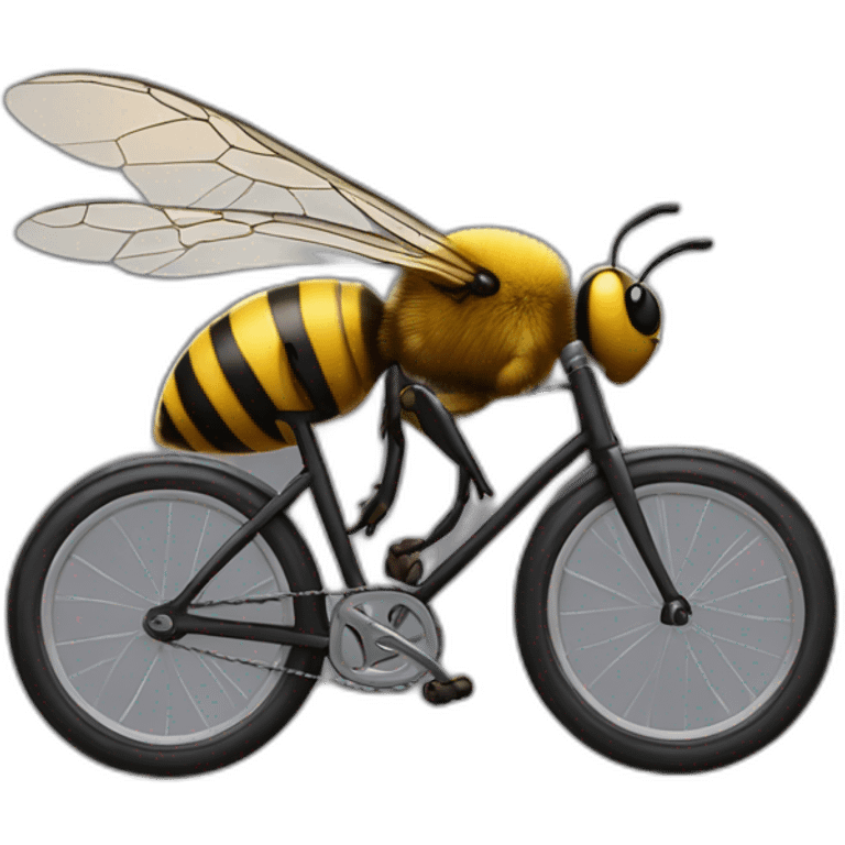 bee on a bycicle emoji