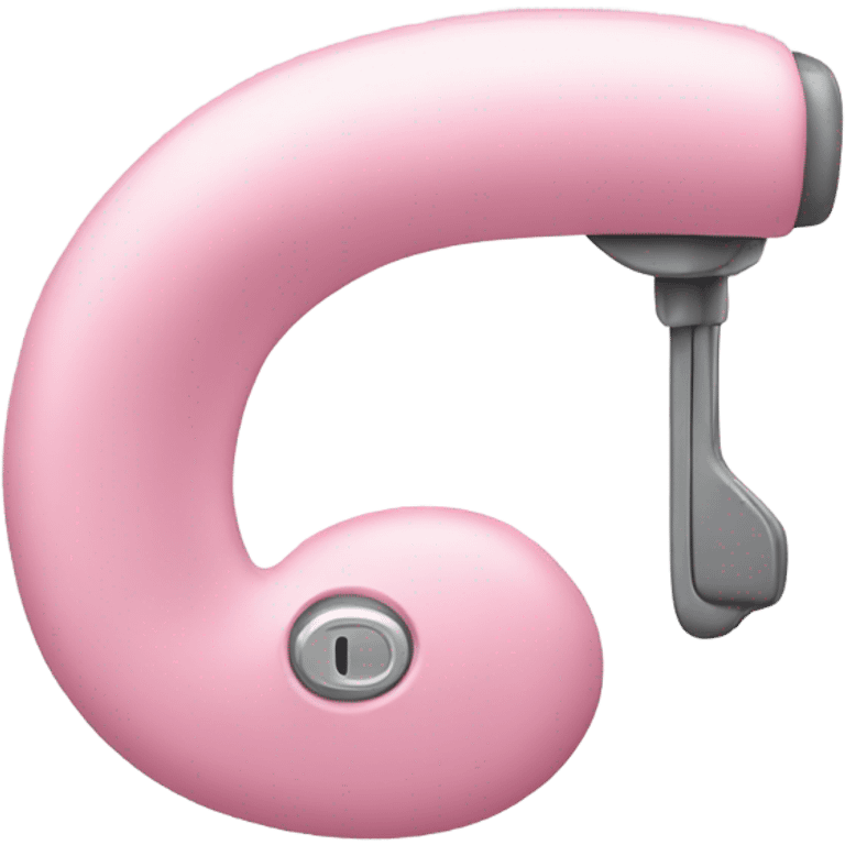 Pink hearing aid emoji