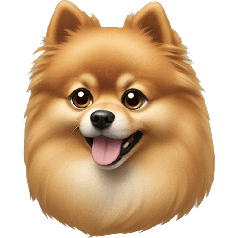 The Pomeranian dog emoji