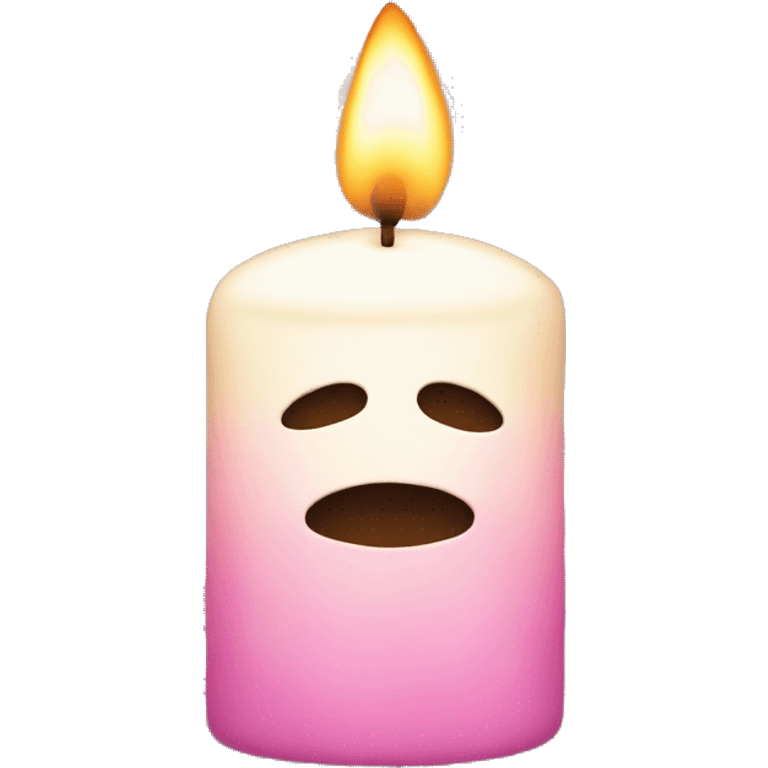 SmallCandle with hearts no face emoji