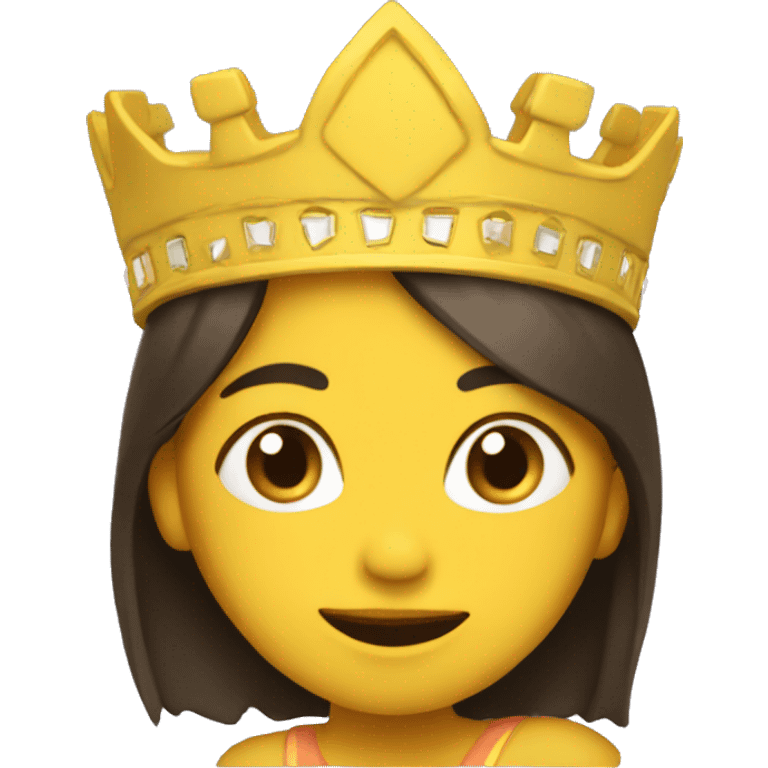 Chica  con corona  emoji