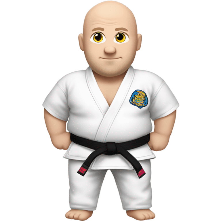 Bald fat white jujitsu guy emoji