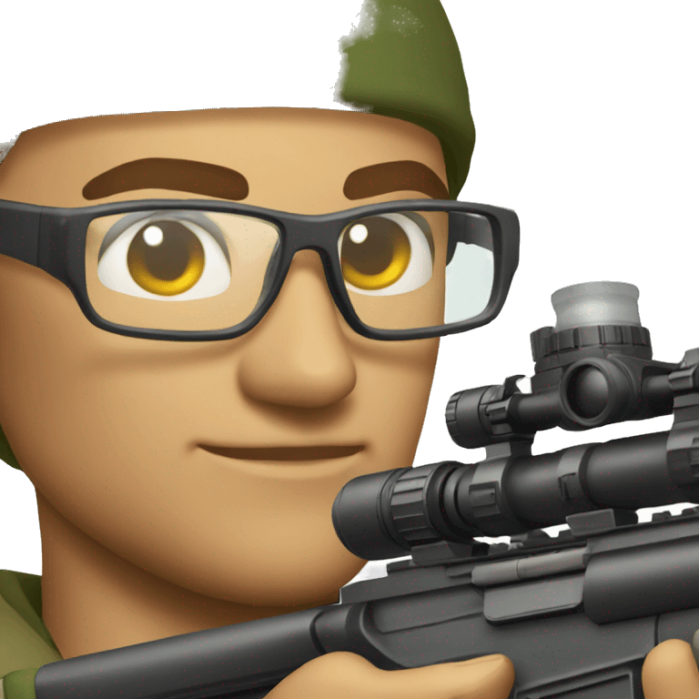 sniper rifle glasses emote emoji