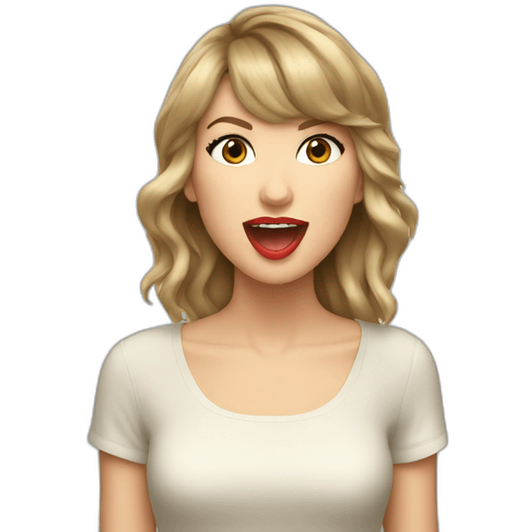 Taylor swift singing emoji