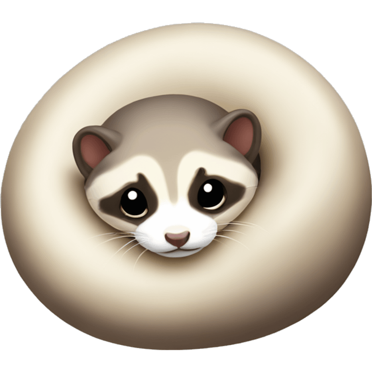 Ferret curled up emoji