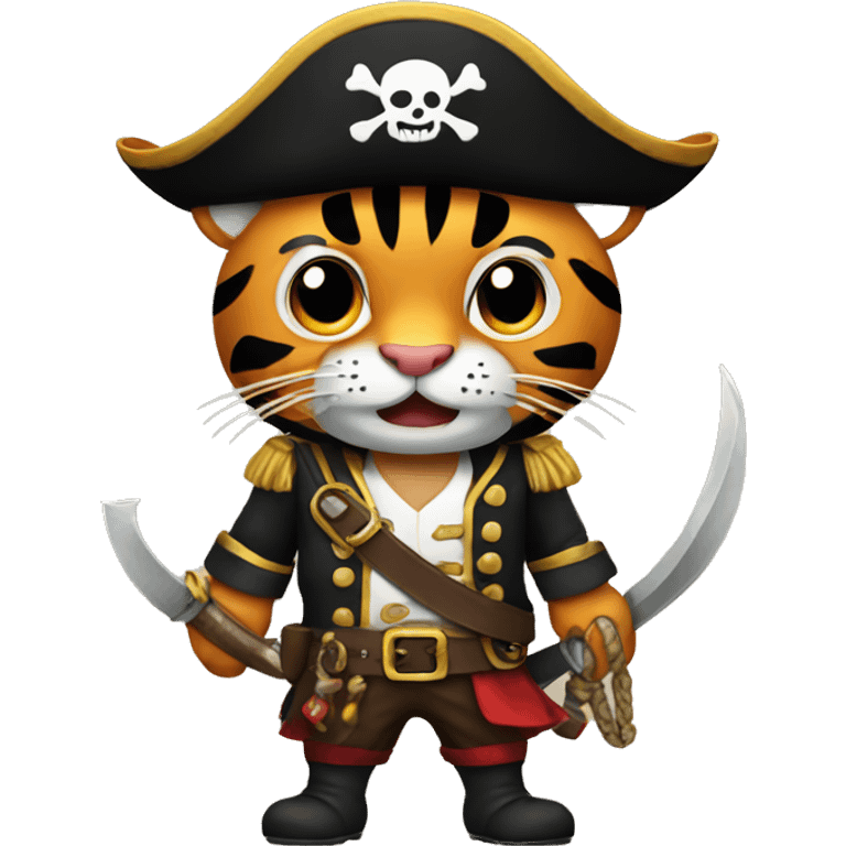 Tiger pirate  emoji