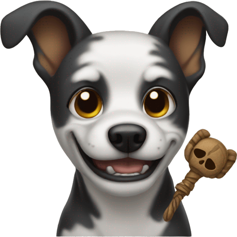 Dog with Voodoo  emoji