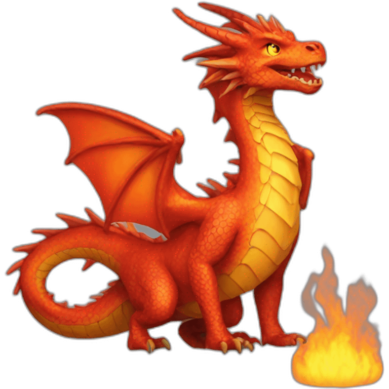 Fire dragon emoji