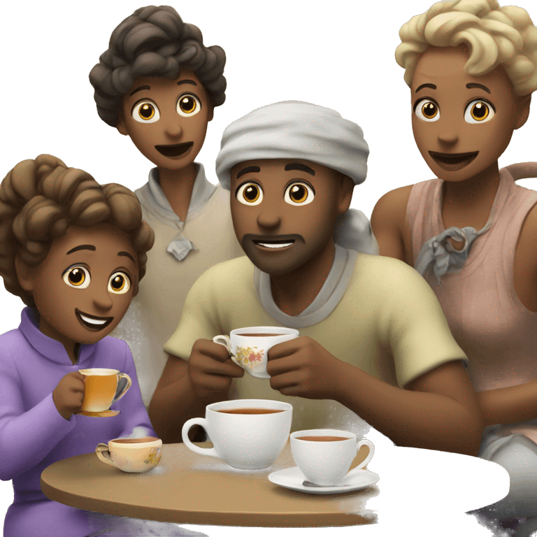 Having tea with the hunties emoji