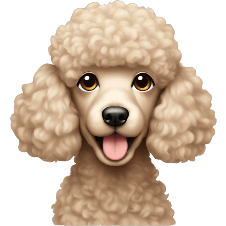 poodle with beige fur  emoji