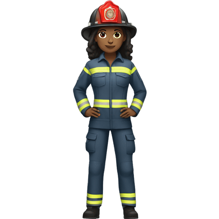 fullbody wear firefighter uniforms woman emoji