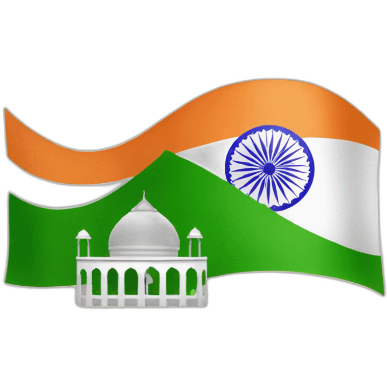 republic day india flag hosting it includes temple and mosque,chrurches emoji