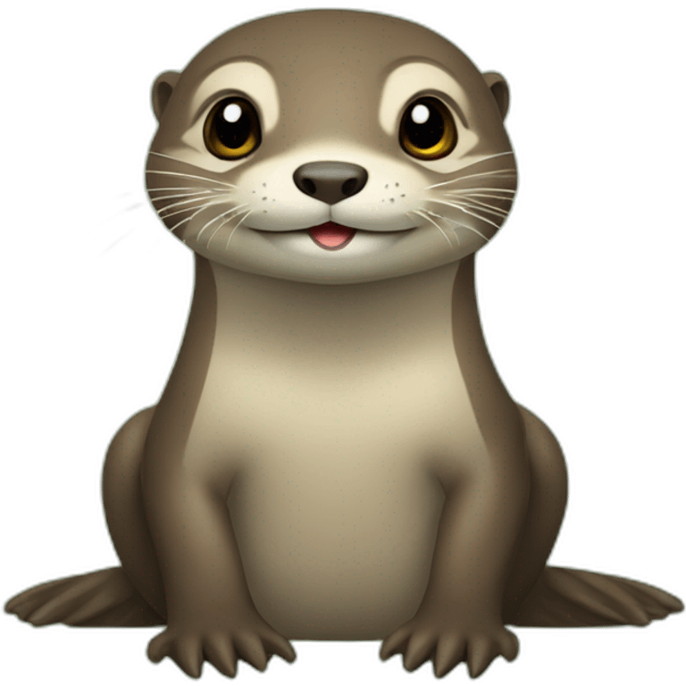 Loutre sur tortue emoji