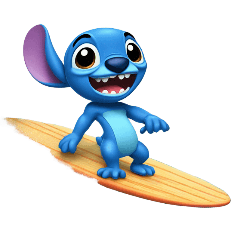 stitch qui surf emoji