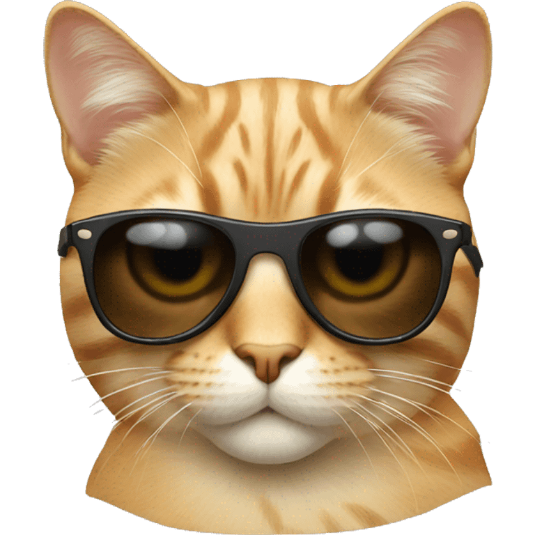 Cat with sunglasses  emoji