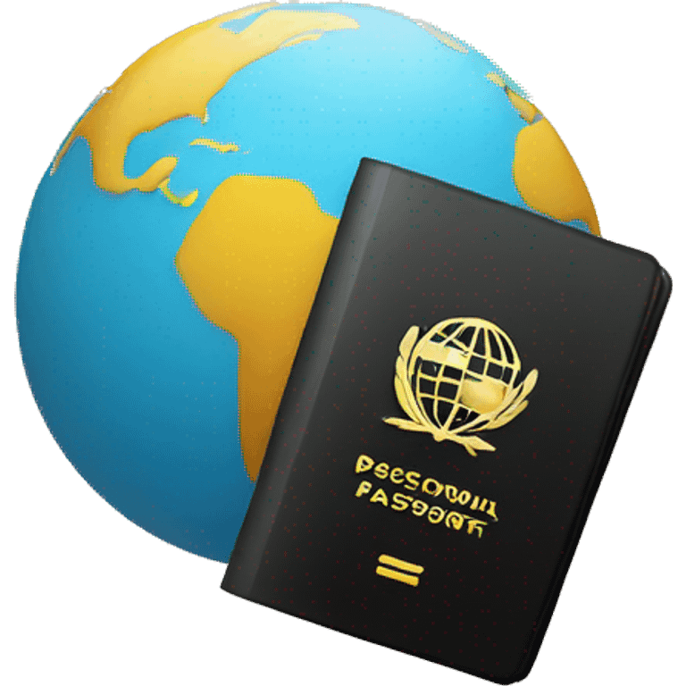 globe and passport emoji