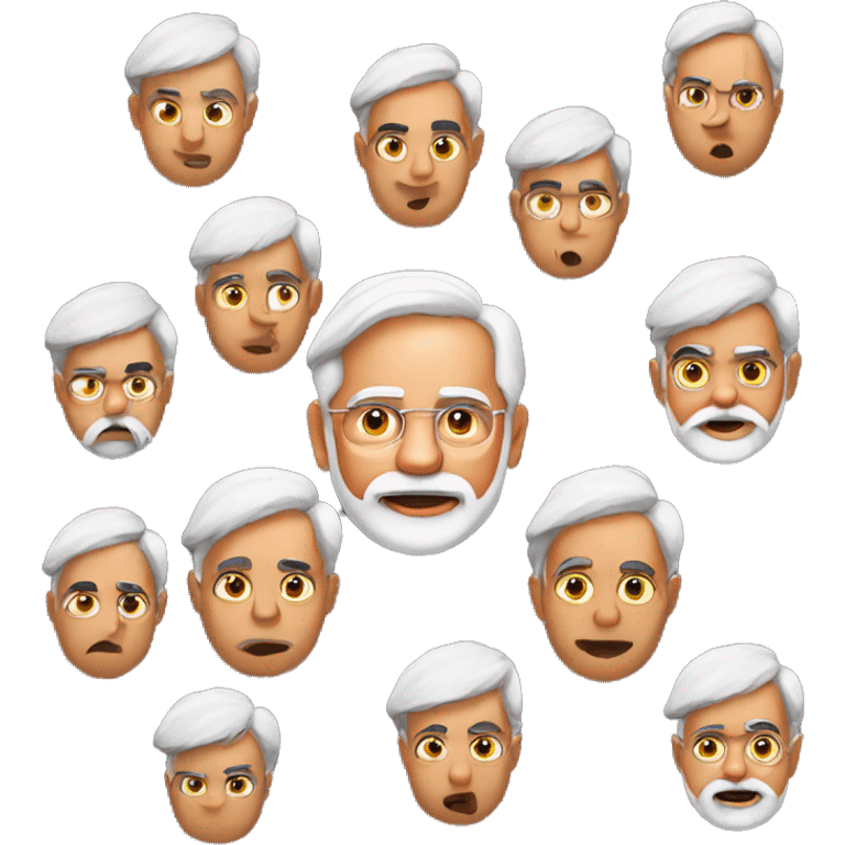 narendra modi only face emoji