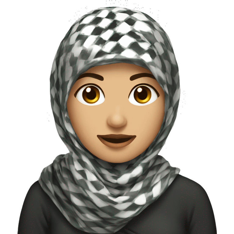 Keffiyeh woman emoji