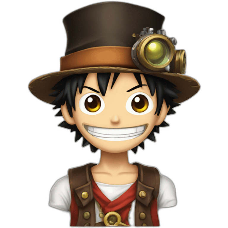 luffy steampunk emoji