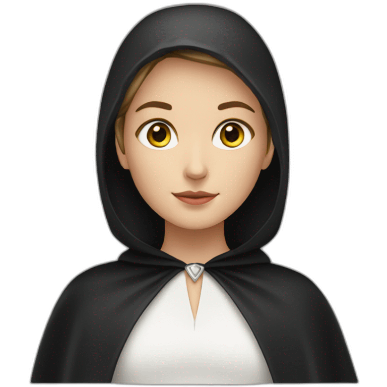 White-girl—face-black-cape-costume emoji