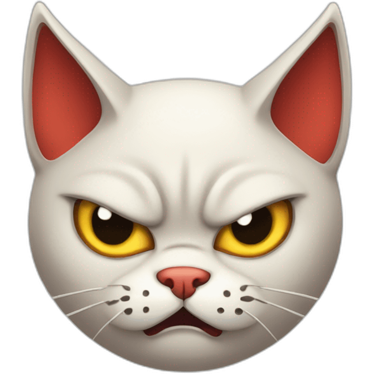 Cat angry devil emoji