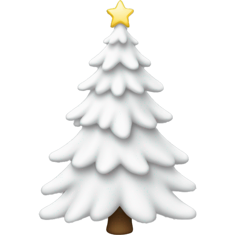 White christmas tree emoji