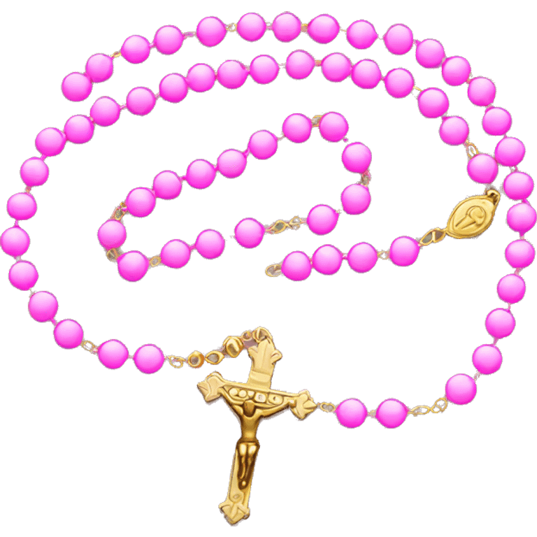 pink rosary emoji