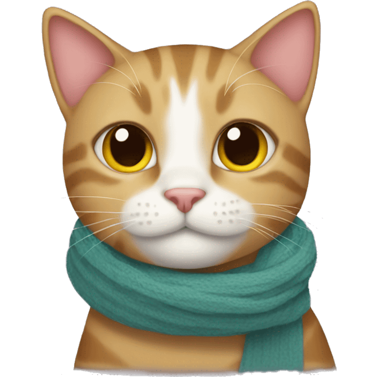 Cat with scarf emoji