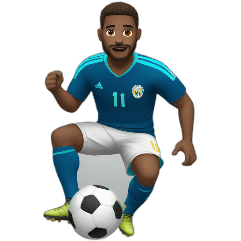 jugador de futbol ok emoji