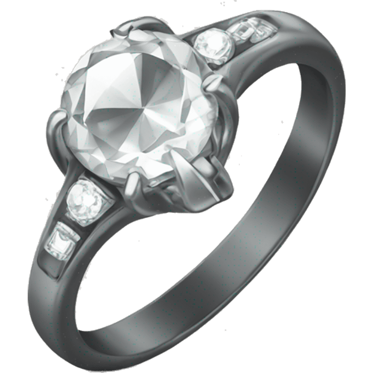 the ring with a diamond  emoji