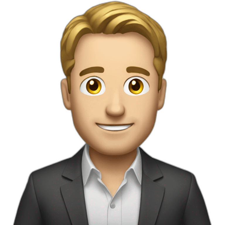 Crypto trading man emoji