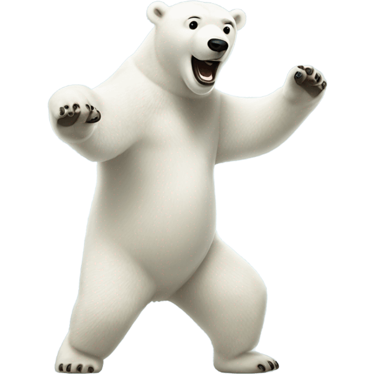 polar bear dancing emoji