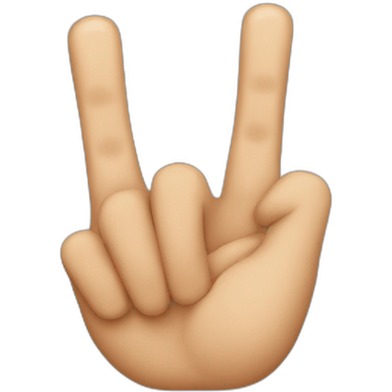 two-fingers emoji