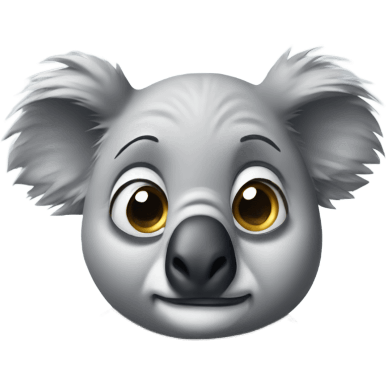 Annoyed koala rolling his eyes emoji