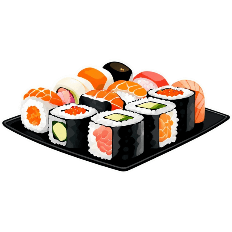 Sushi and cavier emoji