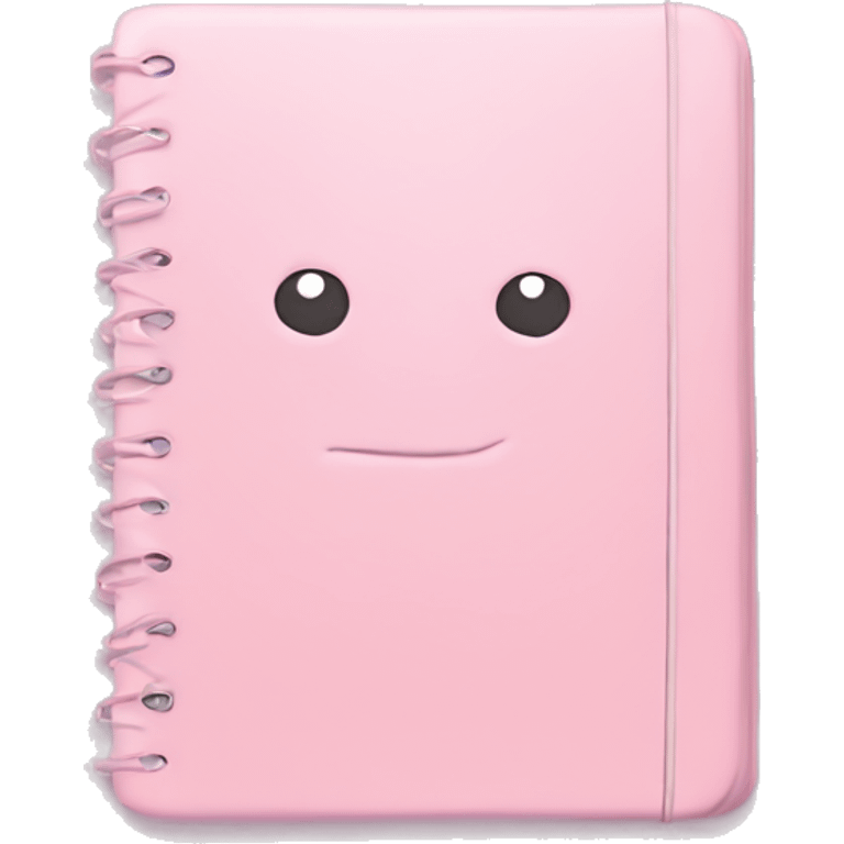 pastel pink notebook emoji