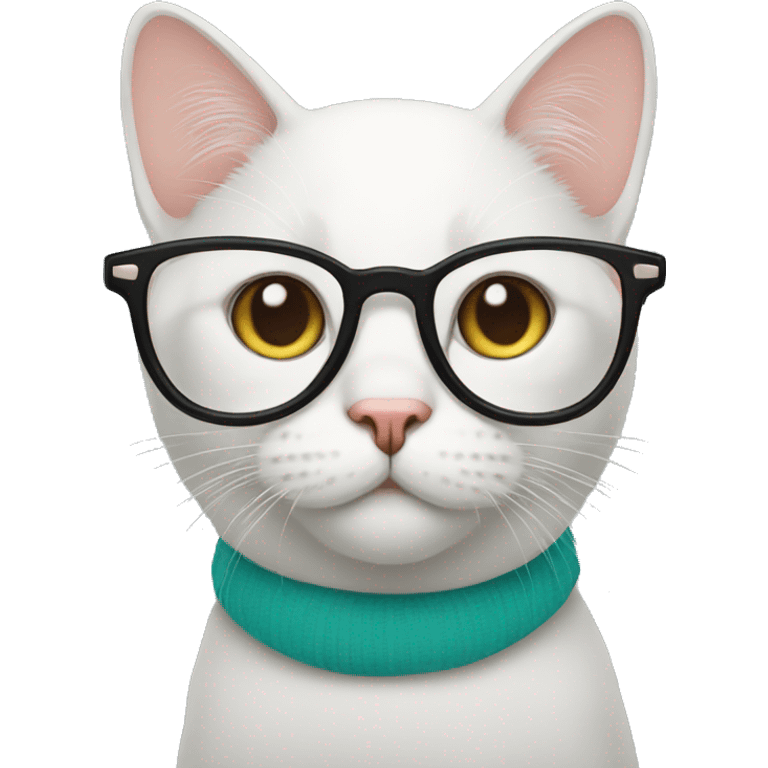 Cat with glasses emoji