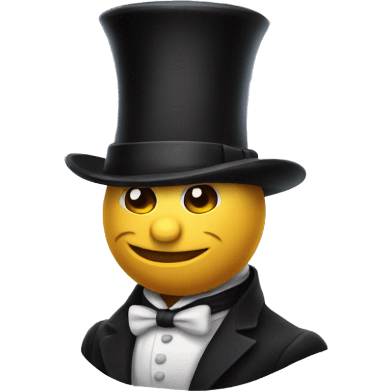 Tophat wearing a tophat emoji