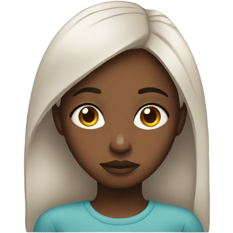 black girl sad  emoji