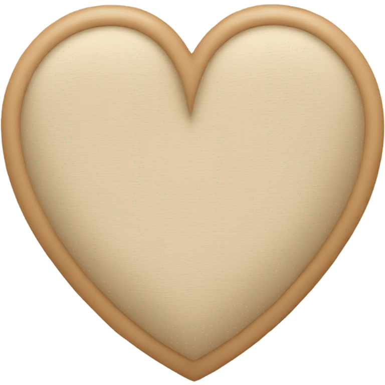 beige Heart emoji