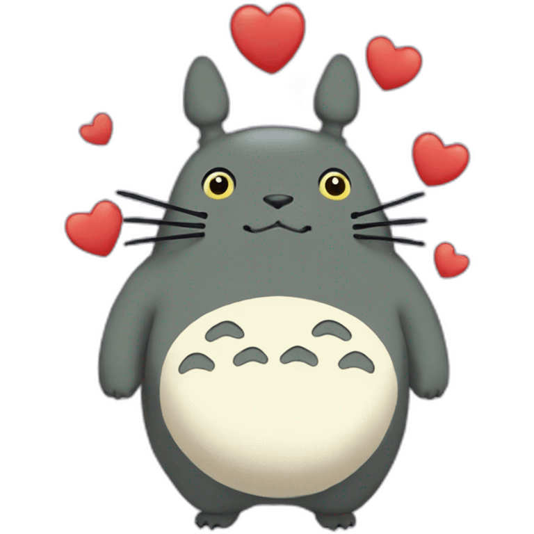 Totoro-heart-happy emoji