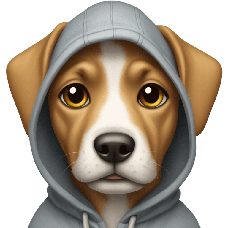 dog wearing hoodie  emoji