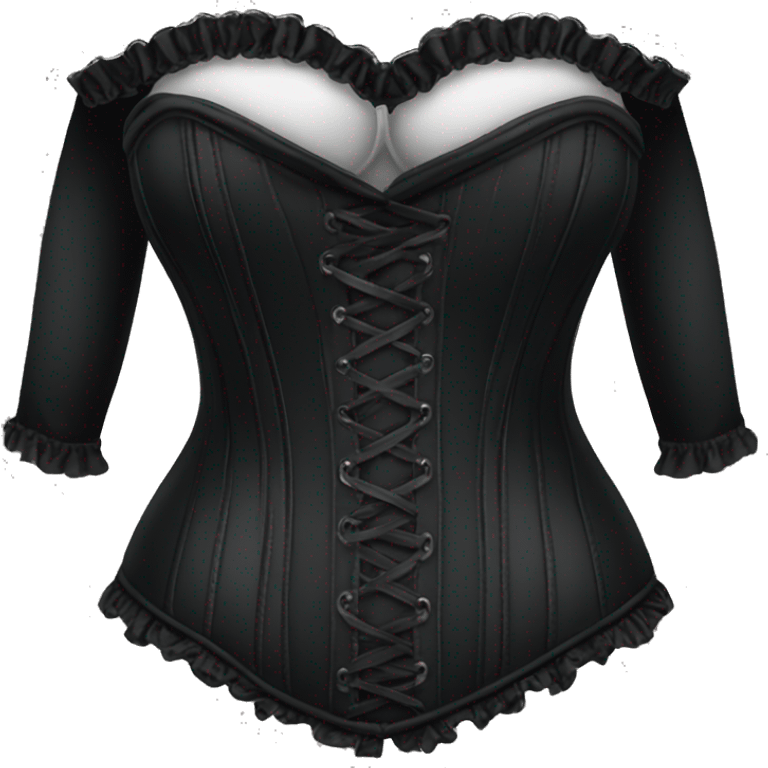 Black corset top emoji