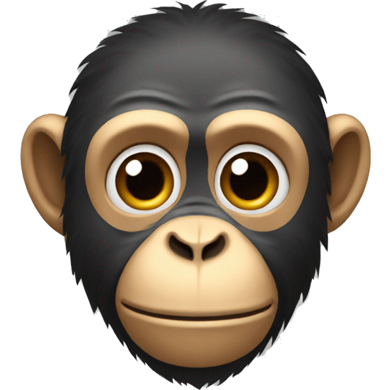 monkey with jawlines emoji