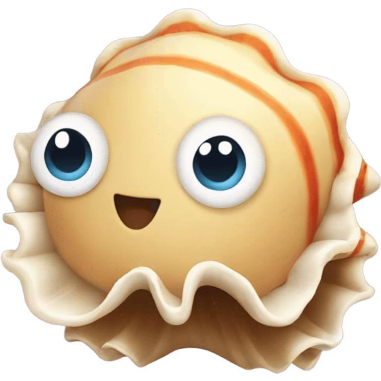 Cute shell emoji