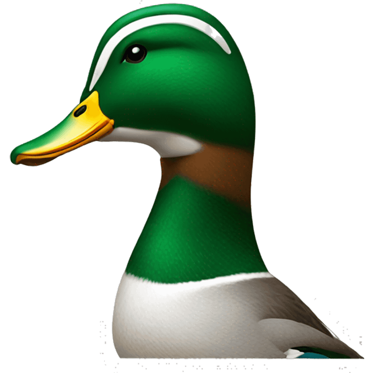 Mallard duck outline emoji