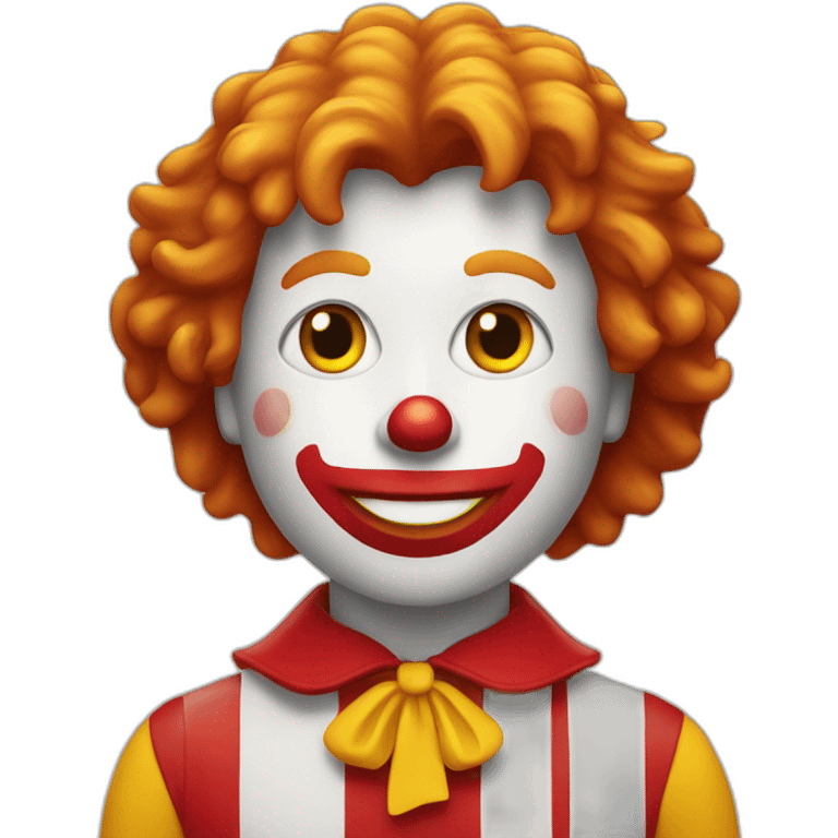 Ronald Mcdonald's emoji